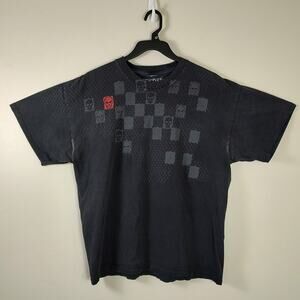 Eighth Avenue black Y2K skater streetwear graphic tshirt mens XL